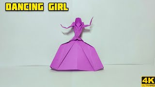 Origami Dancing girl | Origami tutorial | Paper craft