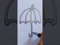 How to Draw Umbrella ☔ 🏖️ || Kids Videos for Kids #art #drawing