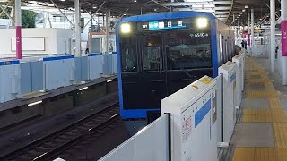 都営地下鉄三田線6500系6510F各駅停車日吉駅行き多摩川駅到着(2022/12/21)