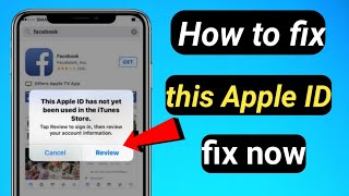 How to fix this apple id has not yet been used with the itunes store //