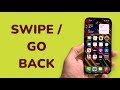 How To Swipe / Go Back on iPhone