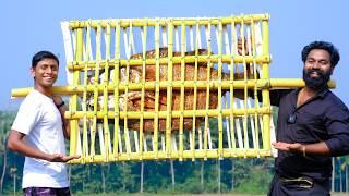 Giant Fish Butterfly Bamboo Grill | മുളയിൽ ചുട്ട് എടുത്ത പൂമ്പാറ്റ മൽസ്യം | M4 Tech |