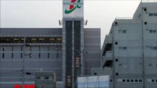 イトーヨーカドー弘前店のエレベーター　屋外からの風景　青森県弘前市　冬