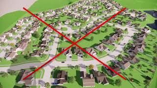 Site study comparing Conventional Subdividing vs. a BestLife Neighborhood