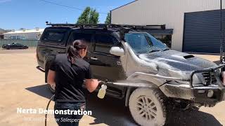 Nerta Touchless Cleaning Demonstration-our first video; cleaning a 2012 Hilux!