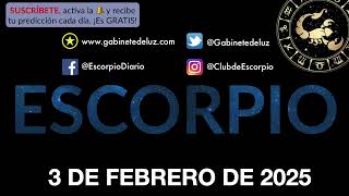 Horóscopo Diario - Escorpio - 3 de Febrero de 2025.