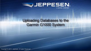 JDM for Windows: Uploading Data to the Garmin G1000 Unit