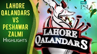Match 15: Lahore Qalandars vs Peshawar Zalmi - Highlights