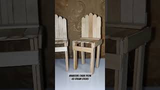 miniatur kursi dari stik es krim | #miniature #chairslipcovers #stikeskrim #kursi