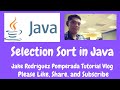 Selection Sort in Java