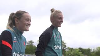 Chelsea Women train ahead of VfL Wolfsburg in Women's Champions League
