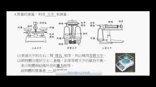 國二理化_質量的測量_天平的使用【莫斯利國中自然科學】【國中理化】