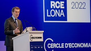 Alberto Núñez Feijóo interviene en las jornadas organizadas por el Cercle d’Economia en Barcelona