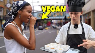 Feeding Vegans Real Meat Prank!