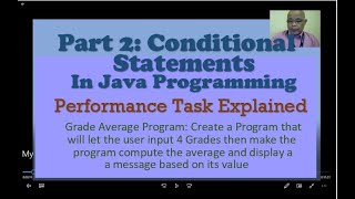 PART 2: CONDITIONAL STATEMENTS in Java Programming PERFORMANCE TASK EXPLAINED (Tagalog)