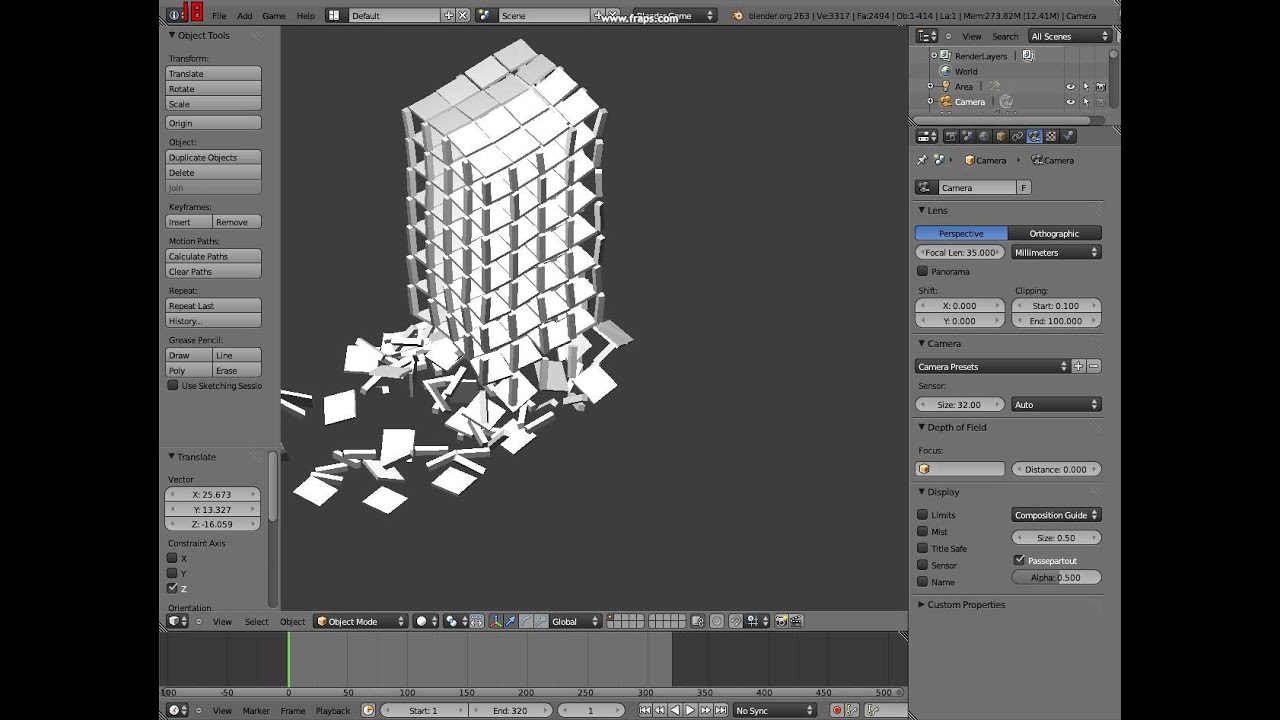 Building Collapse Blender Youtube