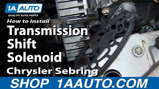 How to Replace Transmission Shift Solenoid 95-10 Chrysler Sebring Sedan Coupe