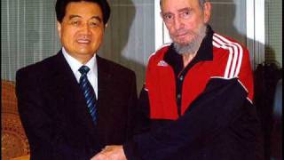 Hu-Castro,胡锦涛访问古巴探望菲德尔-卡斯特罗