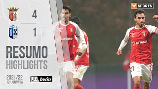 Highlights | Resumo: SC Braga 4-1 FC Vizela (Liga 21/22 #12)