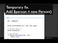 PHP mySQL DAO example updateItem method