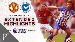 Manchester United v. Brighton | PREMIER LEAGUE HIGHLIGHTS | 9/16/2023 | NBC Sports