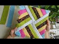 See what this patchwork turns a bag. Easy patchwork block | Sewing Tips and Tricks for beginners