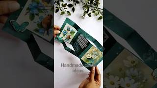 QUICK DIY TRI FOLD CARD IDEA #handmadecards #shorts #diy #scrapbooking #diycrafts #tutorial #cards