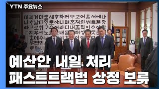 예산안 내일 처리...패스트트랙법 상정 보류 / YTN