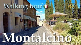 Montalcino (Tuscany), Italy【Walking Tour】History in Subtitles - 4K