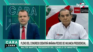 Entrevista al presidente del Consejo de Ministros, Walter Martos