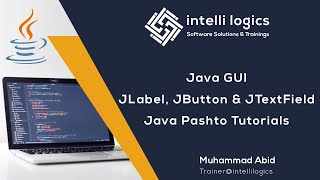 71. Java GUI - JLabel, JButton and JTextField - Pashto