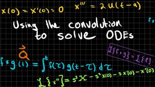 Using the convolution to solve ODEs