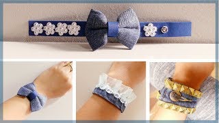 DIY BRACELETS: 3 Denim Bracelets from Old Jeans