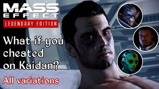 Mass Effect 3 - Kaidan confronts Shepard for cheating - All variations
