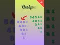 #110🖥Easiest way to print these patterns📚c language tutorial#shorts #coding