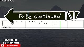 To Be Continued - Guitar Tutorial