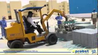 PROBST Paver installation machine VM 203 Qatar Gulf Logistic City