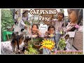 GARDENING DAY FOR AZUMI AND YUMI | CLEANING THE BACKYARD | CREAMY TUNA AND MUSHROOM PASTA | TWINS