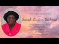 thanksgiving service for sarah gishard