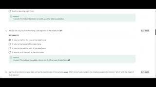 Final Exam Solution of Data analysis with python | Coursera Quiz Answers | IBM data analysis