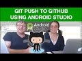 Wife learns android programming - Doing a git push to github using android studio