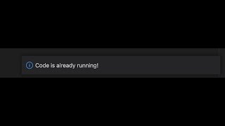 Code is already running! error in VS Code, for windows | linux | Mac iOS | mrsimar