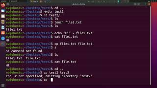 Basic Linux Command cp/mv/touch/echo/cat