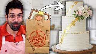I Turned $5 TRADER JOE'S Cakes into a $1000 WEDDING CAKE