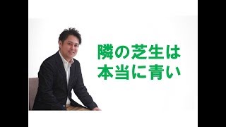 【自信がない】隣の芝生は本当に青く見える【不安解消】 【仕事の悩み】