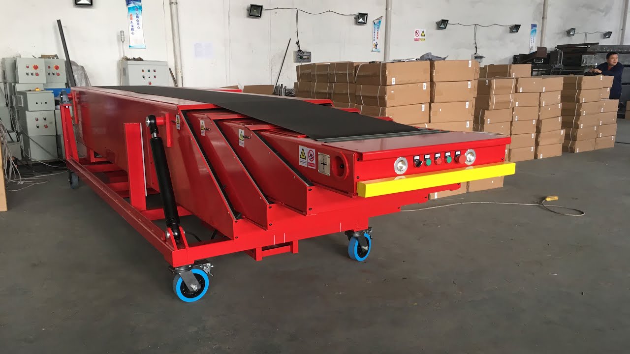 Mobile Telescopic Belt Conveyor/Automatic Trailer/van/truck/container ...