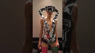 Visor corset Schiaparelli Elsa Schiaparelli Daniel Roseberry Высокая мода Corset2023 news