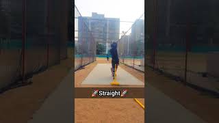 Facing 130 KMPH speed balls 🚀from bowling machine 🔥 #shorts #cricket