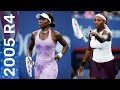 Venus Williams vs Serena Williams in a battle of the reigning champions! | US Open 2005 Round 4