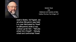 Radio Talk on Parshas Va'Yigash (5785) (with English subtitles)